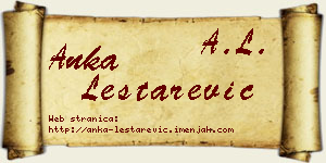Anka Leštarević vizit kartica